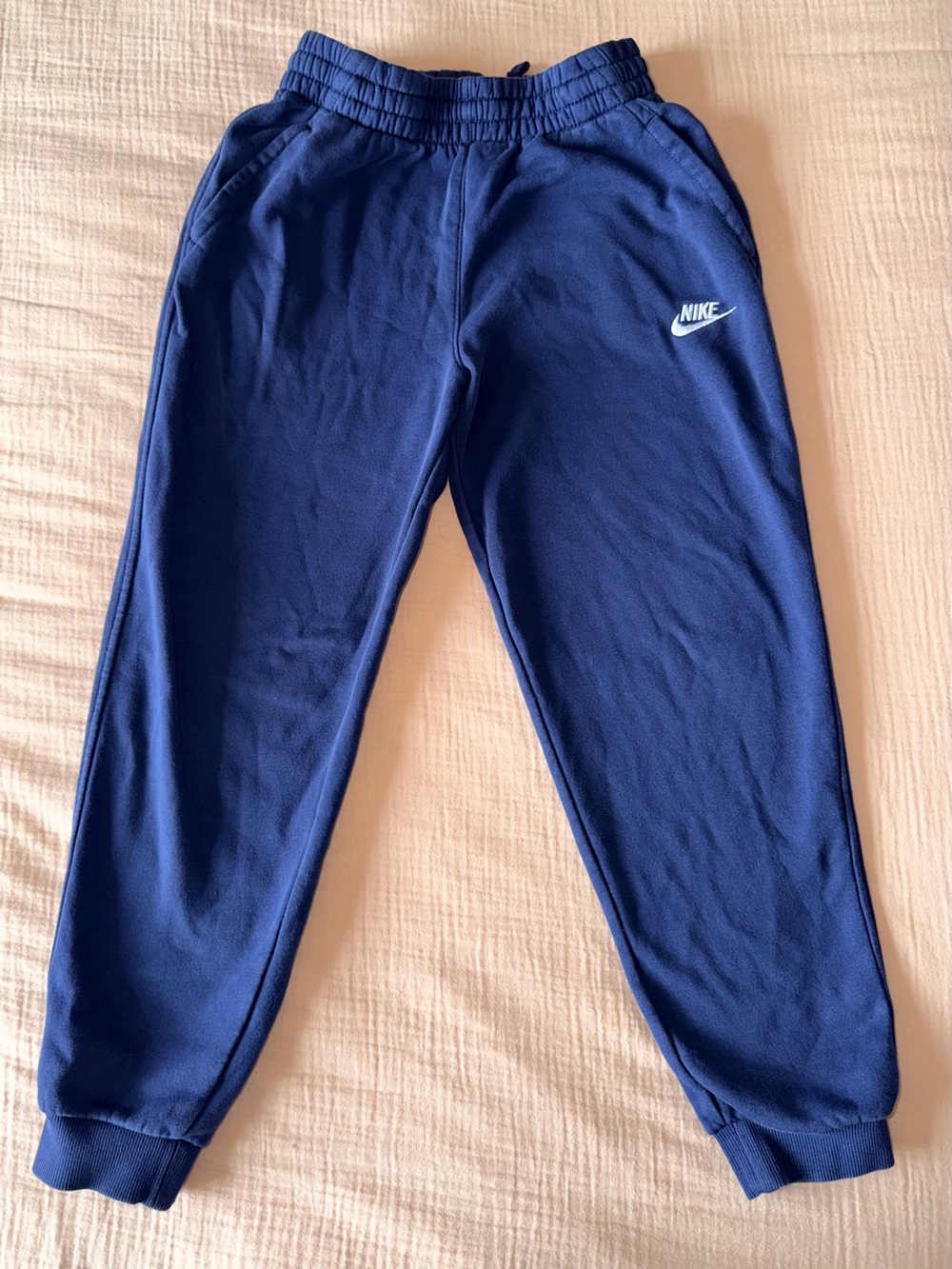 Nike Boys Navy Jogger Sweatpants Youth L